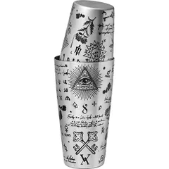 Шейкер американский «Йокай Алкеми» сталь нерж. 0,7л D=10,H=19см серебрист., изображение 3