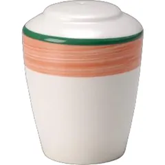 Salt shaker “Rio Pink”  porcelain  D=4, H=7 cm  white, pink.