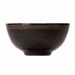 Salad bowl “Koto”  porcelain  0.75 l  D=16, H=8 cm  black, brown.