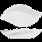 Салатник «Кунстверк» лист фарфор 200мл ,H=3,L=19,B=10см белый