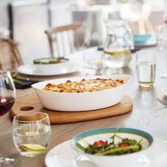 Блюдо «Смарт Кюзин» овальное стекло ,H=6,L=32,B=20см белый, изображение 3