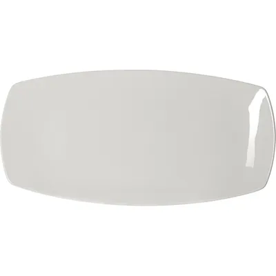 Блюдо «Опшенс» прямоугольное фарфор ,H=15,L=405,B=205мм белый, Форма: Прямоугольная