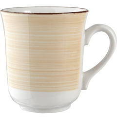 Mug “Chino”  porcelain  285 ml  D=85, H=95, L=115 mm  white, beige.