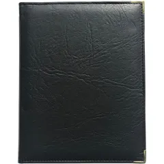Menu folder with screws leatherette ,H=7,L=24,B=20cm black