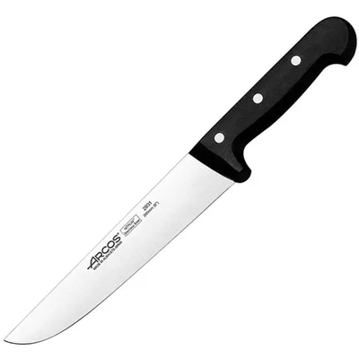 Нож для мяса «Универсал» сталь нерж.,полиоксиметилен ,L=340/200,B=35мм черный,металлич.