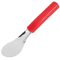 Ice cream spoon stainless steel ,L=25cm red,metal.