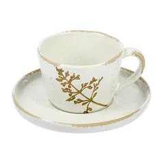 Блюдце «Фенхель» фарфор D=152,H=13мм белый, изображение 3