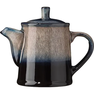 Чайник заварочный «Пати» фарфор 0,5л ,H=14,5см серый,синий, изображение 2