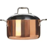 Кастрюля с крышкой 3-х слойная медь сталь нерж.,алюмин. 6л D=24,H=13,5см