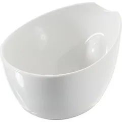 Salad bowl for compliment “Impulse”  porcelain  50ml  D=58, H=50, L=70, B=50mm  white