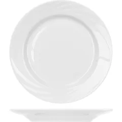 Тарелка «Голубка» мелкая фарфор D=20см белый
