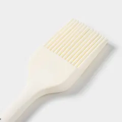 Кисть кондитерская «Гранит» (до +200 °C) силикон ,L=21см белый,в ассорт., изображение 3