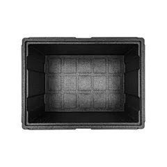 Термоконтейнер «Про» до 80 кг полипроп. 131л ,H=45,L=80,B=60см черный, изображение 2