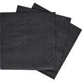 Салфетки бумажные «Папирус» однослойные 33*33см сжатые[300шт] черный