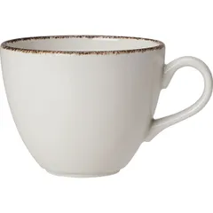 Tea cup “Brown Dapple”  porcelain  285 ml  D=95 mm  white, brown.