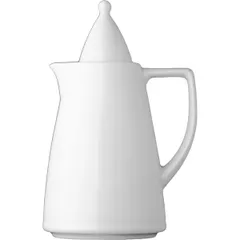 Coffee pot “Excellence” with lid porcelain 400ml D=98,H=140mm white