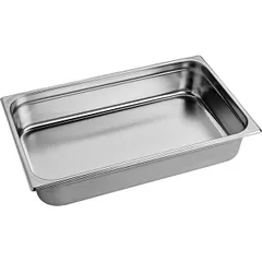 Gastronorm container (1/1) with handles  stainless steel , H=10cm