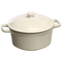 Baking pot with handles “Forno” ceramics 450ml D=120,H=95mm white