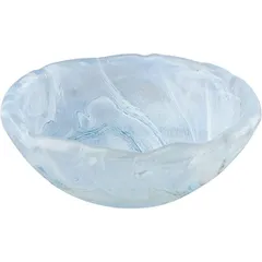 Salad bowl “Aquamarine” glass 250ml D=14cm blue.