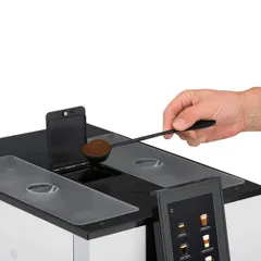 Кофемашина «WMF 1100 S» с бункером для шоколада и фикс.подачей воды сталь нерж.,пластик 4,5л ,H=50,L, изображение 4