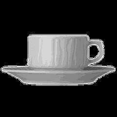 Чашка чайная «Нестор» фарфор 190мл ,H=55,L=110мм белый