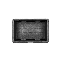 Термоконтейнер «Про» до 50 кг полипроп. 32л ,H=24,L=60,B=40см черный, изображение 2