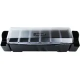 Контейнер для фруктов и специй «Пробар» 6 отделений с крышкой + 2 отделения для трубочек пластик ,H=