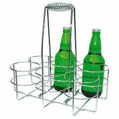 Stand for 6 bottles  stainless steel  D=95, H=325, L=320, B=215mm  chrome