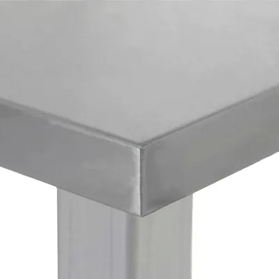 Стол производственный «Base» с бортом сталь нерж. ,H=86,L=100,B=60см металлич., Тип борта: С бортом, Длина (мм): 1000, Ширина (мм): 600, изображение 6