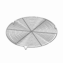 Решетка на ножках сталь хромир. D=36см металлич.