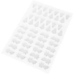 Форма кондитерская «Ель+Падающая звезда»[50шт] абс-пластик ,L=58,B=39см белый