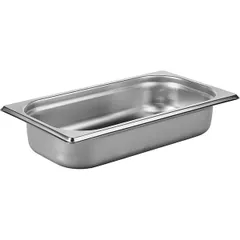 Gastronorm container (1/3)  stainless steel  2.2 l , H=65, L=325, B=176mm  metal.