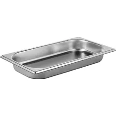 Gastronorm container (1/3)  stainless steel  1.4 l , H=40, L=325, B=176mm  metal.