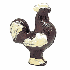 Mold for chocolate “Rooster”  polycarbonate , L=17.5, B=14cm