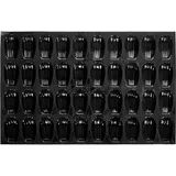 Форма кондитерская «Мадлен»[40шт] силикон,стеклопласт. ,H=25,L=585/80,B=365мм тем.корич.