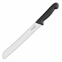 Bread knife  stainless steel, plastic , H=2, L=24, B=8 cm  black, metal.