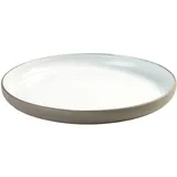 Тарелка «Даск» керамика D=268,H=30мм белый,серый