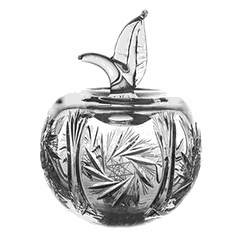 Декор для стола «Яблоко» хрусталь D=12,7,H=16см прозр.