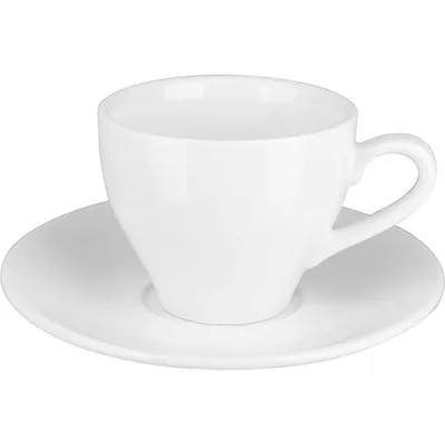 Кофейная пара «Кунстверк» фарфор 150мл D=75/125,H=72мм белый, Объем по данным поставщика (мл): 150, изображение 2