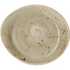 Тарелка пирожковая «Крафт Грин» фарфор D=155,H=20,L=155,B=130мм зелен.