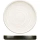 Тарелка «День и ночь» с бортом керамика D=185,H=25мм белый,черный