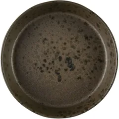 Deep plate “Phobos” ceramics D=18cm brown.