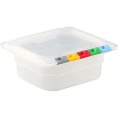 Gastronorm container (1/6) without lid  polyprop.  1 l , H=65, L=176, B=162mm  transparent.