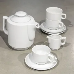 Блюдце «Прага» фарфор D=120,H=18мм белый, изображение 2