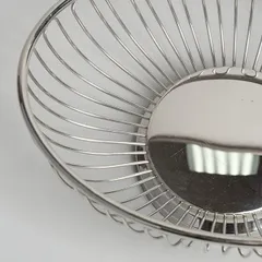 Ваза для фруктов овальная сталь нерж. ,H=6,L=20,B=15см металлич., изображение 4