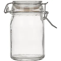 Round jar with lid  glass  250 ml  D=65, H=120mm  clear.