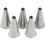 Насадка кондитерская «Открытая звезда» (6 зубцов)[5шт] сталь нерж. D=25/6,H=45мм стальной