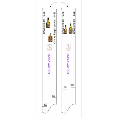 Линейка барная «Чивас Ригал» 0.5, 0.7, 1л
