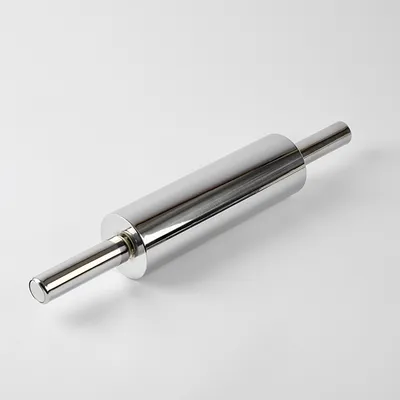 Скалка сталь нерж. D=77,L=469/250мм металлич.