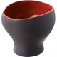Чашка бульонная керамика 450мл D=97,H=73мм черный,красный